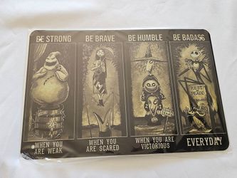 Nightmare Before Christmas Meets Haunted Mansion Metal Decor