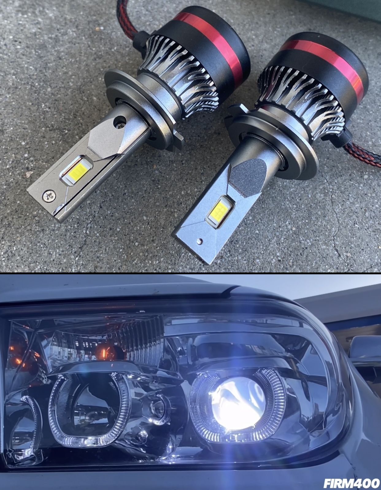 H7 6500K 16000 LUMENS BRIGHT WHITE CSP CHIP LED LIGHTS LUCES $30