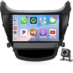 Linux Radio for Hyundai Elantra 2014 2015 2016 Fast Boot 9" IPS Screen for Elantra Radio with Wireless Carplay/Android Auto/Bluetooth/FM/AM/Mirrorlink