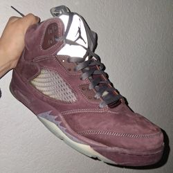 Air Jordan's 5 Burgundy 