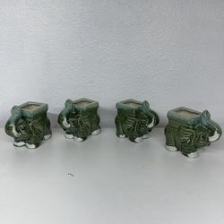 Elephant  Ceramic Planters —Elephant Bamboo Pots ($25 set of 4 pieces)
