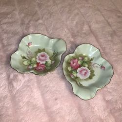 Pair of Lefton China Dishes 