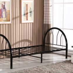 METAL BED TWIN (BLACK) - (75"X39") 1/BOX BD-124 