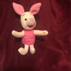 Piglet With Velcro On One Hand From 90’s