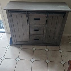 Solid Wood Storage Cabinet / Sideboard – Modern Rustic
Price: $120 OBO