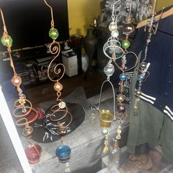 5 copper wire wind spinners 