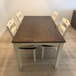 Dining Table With 4 Chairs 