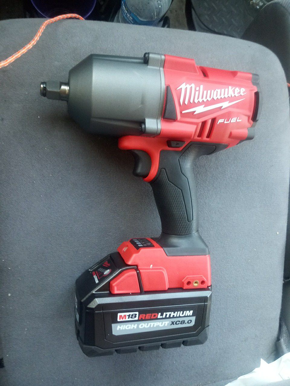 Brand new! Milwaukee M18 1/2" Fuel Impact with 8 amp battery