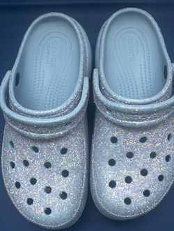 Crocs Classic Glitter Clog Women Size 7
