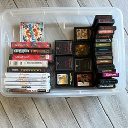 Vintage Video Games Lot Sega Atari 3ds Nintendo Wii