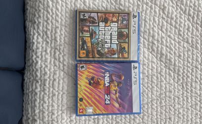 GTA 5 & NBA 2K24 Brand New - Sealed.