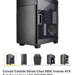 Corsair Carbide Series Clear 600C Inverse ATX Full-Tower Case