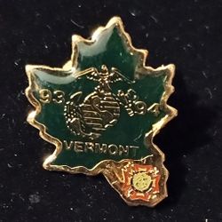 Vermont Maple Leaf 1(contact info removed) VFW Veterans Of Foreign Wars Vintage Collectible Lapel Pin A-1