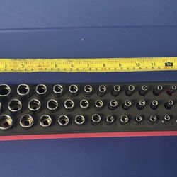 Snap-on Tools 39 pc 1/4" Drive 6-Point SAE Socket Set with PRO-F|™ Organization (1/8-5/8") (Red)