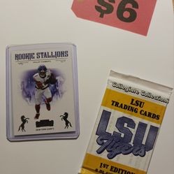 Malik Nabers 2024 Panini Contenders Rookie Stallions #6 + LSU 8 Card Pack 