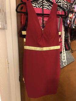 Red And Gold Dress 