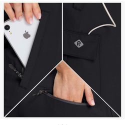 Large Black Cargo Pants With Zippers 