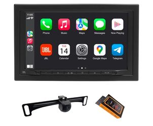 JBL Legend 700 AV Receiver - 7" Touchscreen, Wireless Apple CarPlay & Android Auto, Includes Gravity VGC820PL Backup Camera - Premium Audio & Safety B