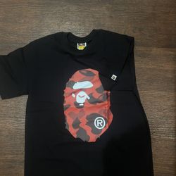 Red And Black Bape Shirt For Sell 