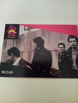 Vintage 1991 pro set/ the clash/ super stars musicards/ card # 156