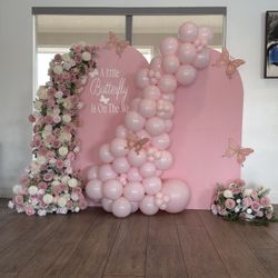 Balloon garlands, backdrops