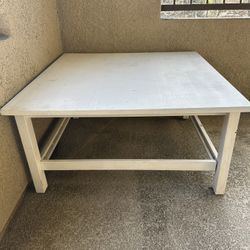 White Wooden Coffee Table