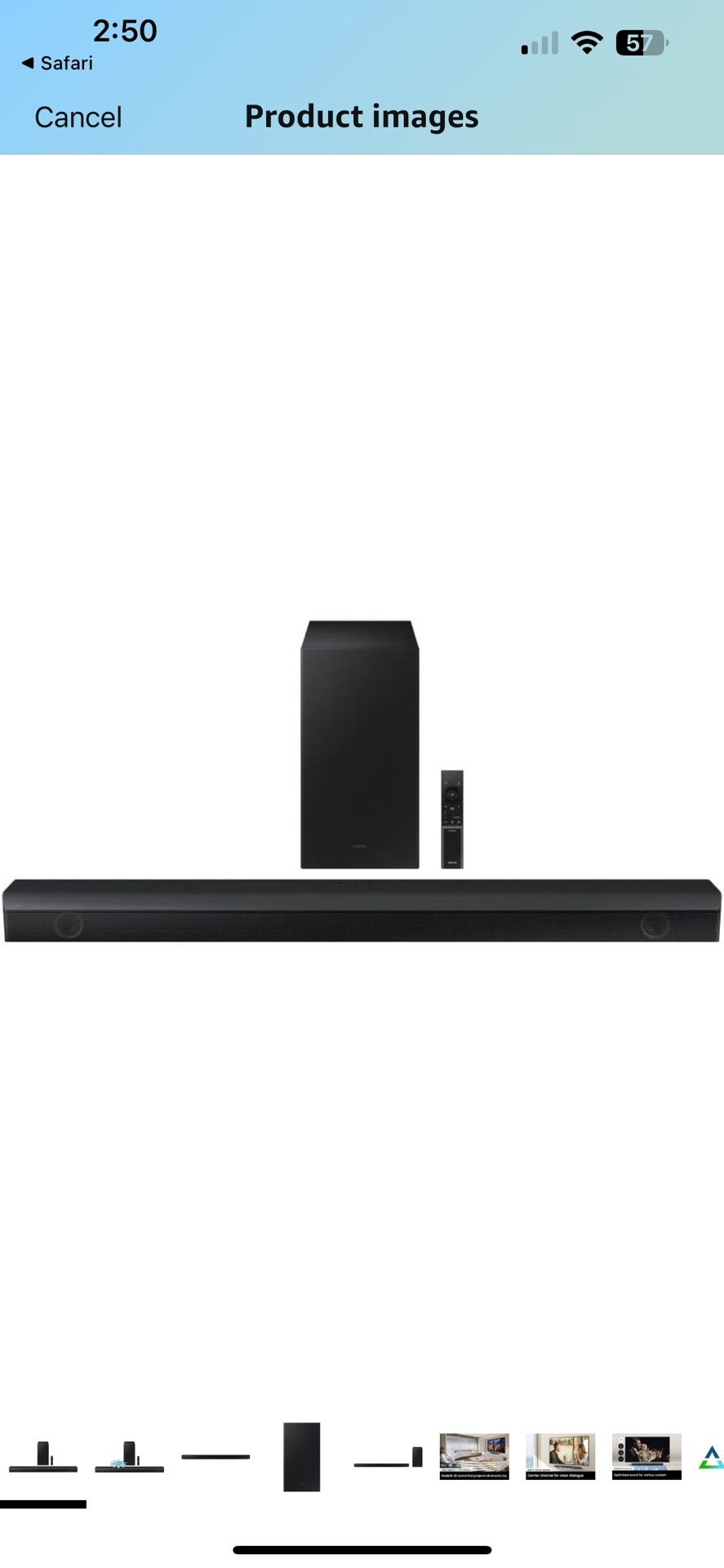New Samsung B650 Soundbar And Subwoofer