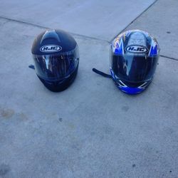 2  Medium Motorcycle Helmets