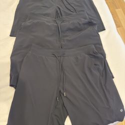 Three (3) Men’s Lululemon T.H.E. Linerless Shorts 9" (Large) (Retail $68 Each)