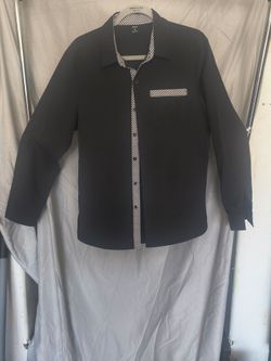Black Button-Up Shirt Size M