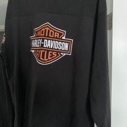 Harley Davidson Mens XL Vintage (hockey Jersey Like) 