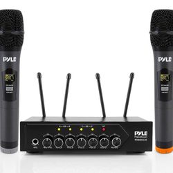 Pyle Portable UHF Wireless, 4 Mic, LEKATO MS-1 in-Ear Monitor, 2 Headset