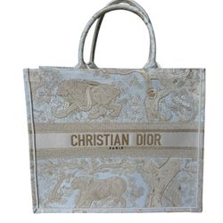 Large Dior Book Tote Bag 