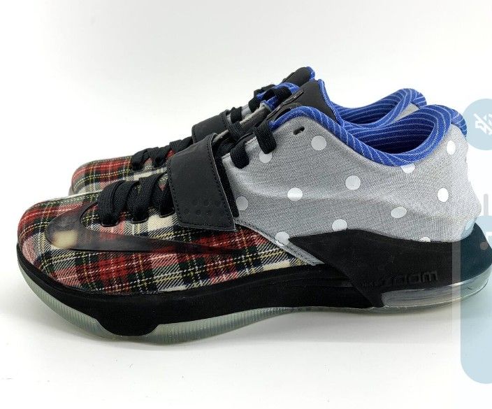 Nike Mens KD 7 EXT Plaid Polka-Dot