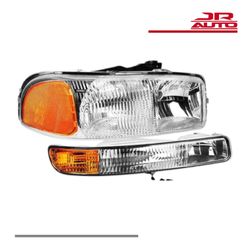 1999–2006 GMC Sierra 1500 2500 3500 LH Left Headlight OEM