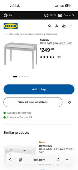 Desk and chair