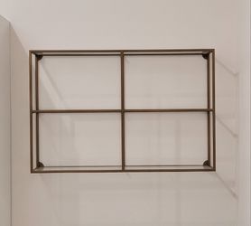 Glass/metal Shelf