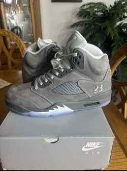 Jordan 5 wolf grey size 9
