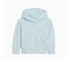 Puma embossed  poly  sherpa  pullover hoodie  Frosted  dew  for girl 4