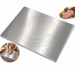 304 Stainless Steel Cutting Board with Lip for Kitchen 15.7 x 11.8in
