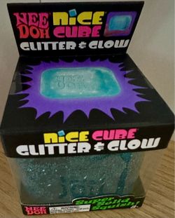 Needoh Blue Glitter Cube