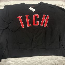 New Women’s Texas Tech Oversized Sweatshirt 