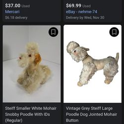 Vintage Stieff Poodle Thumbnail
