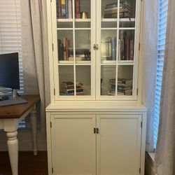 Pottery Barn Bookshelf and Cabinet Combination