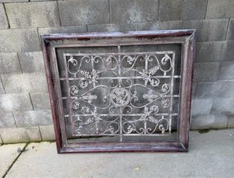 Steel Grape Art with Steel Frame