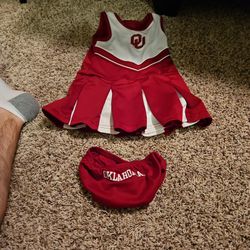 University Of Oklahoma Cheerleader Outfit Size 4