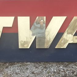 Original TWA Ticket Counter Sign