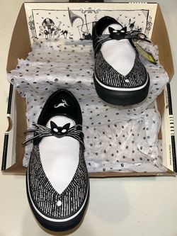 NIB Vans x Disney Nightmare Before Christmas Jack Skellington Tuxedo Slip On