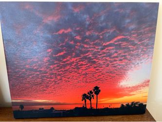 Pacific Beach Sunset Canvas Art