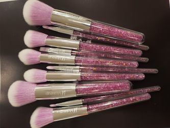 10pcs crystal purple 💜 Makeup Brush set/